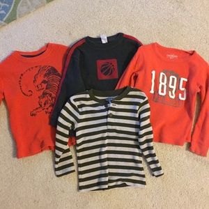 Lot of boys long sleeved thermals, 5T